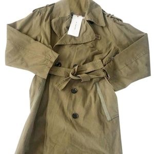 Zara Oversized Khaki Military Trench Coat